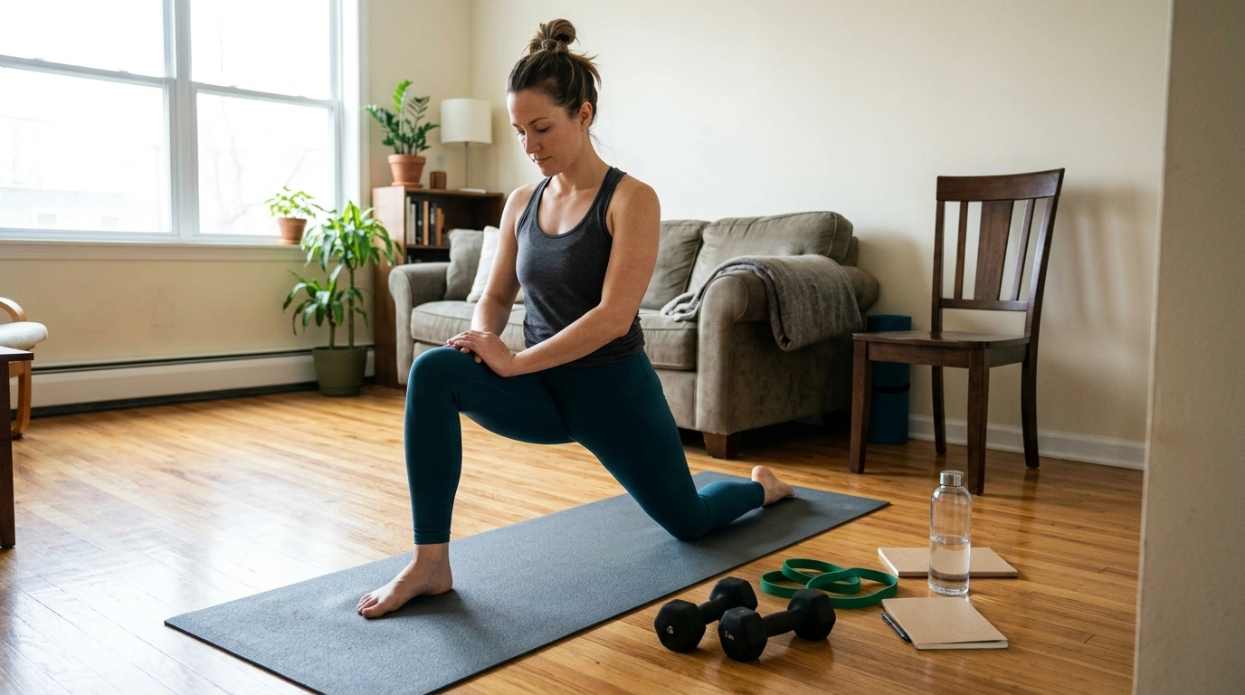 4-Week At-Home Workout Plan: Minimal Gear, Daily Stretch